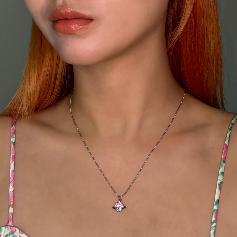 Heart in the Universe Necklace (surgical)
